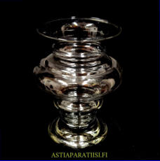RIIHIM�EN LASI,Tornado lasimaljakko kirkas v�rinen,Design:Tamara Aladin,signeerattu Pohjassa, Korkeus n.22 cm, halkaisija n. 17,5 cm, 1 kpl,128� /kpl ( Tuote nro / Item #310MA )