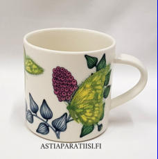 ARABIA.Runo, muki 0,35 l, "Neitoperho" Design:Heini Riitahuhta, Tyyppi,Paratiisi (Birger Kaipiainen) , Suunniteltu vuonna 2009-2014,Kupin korkeus n.8 cm, halkaisija n.8,6 cm, 9 kpl, 124�/kpl,( Tuote nro 100 P )