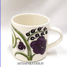 ARABIA.Paratiisi, muki 0,35 l, "purppura" Design:Birger Kaipiainen, Stockmann 150 year Special Limited Edition , Tuotannossa, 2012-2014,Kupin korkeus n.8 cm, halkaisija n.8,6 cm, 10 kpl, 68 �/kpl,( Tuote nro 103 P )