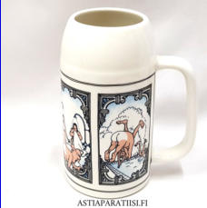ARABIA,saunamuki, Design:Bosse �sterberg,  korkeus n.15,5 cm, halkaisija n.8 cm, 0kpl, ( Tuote nro 111 P )