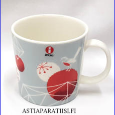  IITTALA,"Himmeli Muki" harmaa , Design: Pietari Posti,korkeus n.8 cm, halkaisija n.8,3 cm, 0 kpl, ( Tuote nro 158 P )