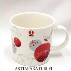  IITTALA,"Himmeli Muki" valkoinen , Design: Pietari Posti,korkeus n.8 cm, halkaisija n.8,3 cm, 1 kpl, 44 �/kpl,( Tuote nro 159 P )