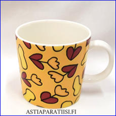 ARABIA, Stora Ensolle suunnittelema muki, Design:Antti Eklund ,korkeus n.8 cm, halkaisija n.8,3 cm, 0 kpl, ( Tuote nro 166 P )