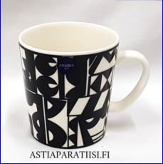 ARABIA, SUOMI 100 Juhlavuoden muki Timbua1987 0,3l ,Design:Howard Smith,korkeus n.8 cm, halkaisija n.8,3 cm, 0 kpl, ( Tuote nro 170 P )