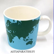 ARABIA, muki maailmankartta,korkeus n.8 cm, halkaisija n.8 cm, 2 kpl, 24�/kpl,( Tuote nro 176 P )