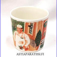 ARABIA,Snellman muki, Design: Sirpa Hammar.Suunniteltu vuonna 2007,korkeus n.8 cm, halkaisija n.8 cm, 1 kpl, 44�/kpl,( Tuote nro 182 P )