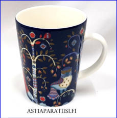 IITTALA, Taika muki 0,4 l sininen,Design: Klaus Haapaniemi, Heikki Orvola,korkeus n.11,7 cm, halkaisija n.9,2 cm, 8 kpl, 20�/kpl,( Tuote nro 190 P )