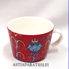IITTALA, Taika -kahvi-/cappuccinokuppi, 0,2 l, punainen,Design: Klaus Haapaniemi, Heikki Orvola,korkeus n.6,5 cm, halkaisija n.9 cm, 4 kpl, 15�/kpl,( Tuote nro 192 P )