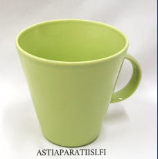 ARABIA, Koko Limenv�rinen muki,Design:Kati Tuominen- Niittyl�,korkeus n.10 cm, halkaisija n.9,6 cm, 6 kpl, 26�/kpl,( Tuote nro 208 P )