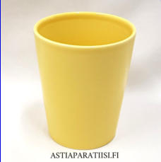 ARABIA,Teema-muki keltainen ilman kahvaa "korvaton",Design:Kaj Franck,korkeus n.9,8 cm , 3 kpl, 34 �/kpl,( Tuote nro 219 P )