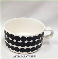 MARIMEKKO,Oiva - Siirtolapuutarha R�symatto teekuppi 2,5 dl, Design: Maija Louekari, Sami Ruotsalainen, korkeus n.5,5 cm, halkaisija n.10 cm, ,2 kpl, 20 �/kpl,( Tuote nro 231 P )