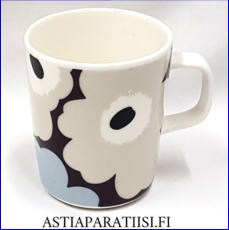 MARIMEKKO,Unikko Muki 25 cl,Design: Maija Isola, korkeus n.9,5 cm, halkaisija n.7,8 cm, ,0 kpl, ( Tuote nro 237 P )