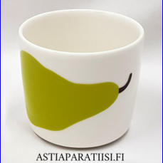 MARIMEKKO, Oiva "P��ryn�"  korvaton muki, Design: Maija Isola,60 Years,korkeus n.7 cm, halkaisija n.7,7 cm, 0 kpl, ( Tuote nro 246 P )