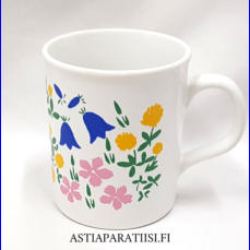 MARIMEKKO,muki, Made in Englandi,Tuotannossa 1980-90 luku,korkeus n.9,6 cm, halkaisija n.8,2 cm, 0 kpl,( Tuote nro 286 P )