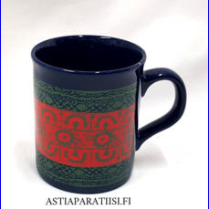 MARIMEKKO,muki, Made in Englandi,Tuotannossa 1980-90 luku,korkeus n.9,6 cm, halkaisija n.8,2 cm, 0 kpl,( Tuote nro 290 P )