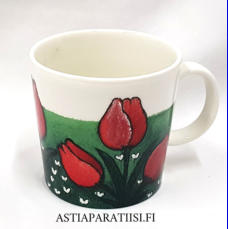 ARABIA, kukkamuki Silm�nilo, Design:Helj� Liukko-Sundstr�m,Valmistusvuosi 2010,korkeus n.8 cm, halkaisija n.8 cm, 1 kpl, 48 �/kpl,( Tuote nro 304 P )