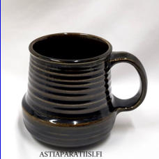 ARABIA,Kaarna Mahonki muki Design:Ulla Procop�,Tuotannossa1961-1973,korkeus n10 cm, halkaisija n.8 cm,5 kpl, 25 �/kpl,( Tuote nro 347 P )