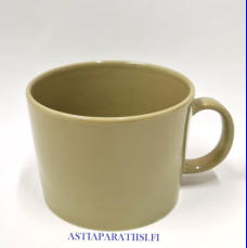 ARABIA TEEMA oliivinvihre� iso muki,Design:Kaj Franck,korkeus n.7,5 cm, halkaisija n.10 cm, 2 kpl,32�/kpl ( Tuote nro 360 P )