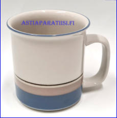 ARABIA, Uhtua iso kaakaokuppi , Design:Inkeri Leivo (koriste), Ulla Procope (malli),Kupin korkeus n.8,8 cm, halkaisija n. 8,3 cm, Suunniteltu vuonna 1982-1999, 2 kpl,38�/kpl ( Tuote nro 429P)