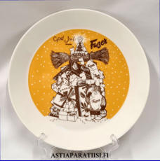ARABIA, Muumi matala lautanen Fazer,Moomin Plate, Fazer (2014),Design:Tove Slotte-Elevant, halkaisija n. 19,5 cm, 3 kpl, 38�/kpl,( Tuote nro 226M )'