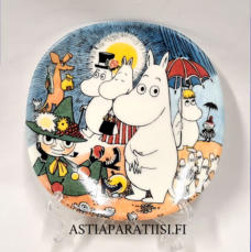 ARABIA,Muumi sein�lautanen Sunnuntaik�vely (1999-2005),Moomin wall plate Sunday Stroll ,Design:Tove Slotte-Elevant / Tove Jansson,Leveys n. 12 cm, korkeus n.12 cm,0 kpl,( Tuote nro 279M )