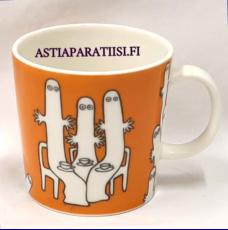 ARABIA,Muumimuki Hattivatit,Moomin Mug, Hattifatternes (2007-),Design:Tove Slotte-Elevant,Korkeus n. 8 cm, halkaisija n. 8 cm, 3 kpl,24�/kpl( Tuote nro 155M )