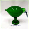 IITTALA, vihre�  Ibis / Ibis green ,Design:Oiva Toikka Nuutaj�rvi,Signeerattu / Signature,mitat n.21cm x 17cm,1kpl,450� ( Tuote nro / Item #103T)