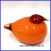 IITTALA,Kuulas Pomeranssi,Design: Oiva Toikka, Nuutaj�rvi,Signeerattu / Signature,mitat n. 13 cm x 8,5 cm,0kpl,( Tuote nro / Item #124T)