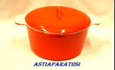 Emaloitu  pata Design:Antti Nurmesniemi,halk. n.20,5cm, kork. n.11,5cm, 1kpl, 95�/kpl