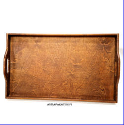 TEAK/TIIKKI,suuri tarjotin vintage,Mitat: pituus n. 75 cm, leveys n. 45 cm,1kpl,120�/kpl,( Tuote nro / Item #121PU )