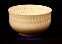 ARABIA, riisiposliini Kulho,Design:Friedl Holzer-Kjellberg, Korkeus 8,7 cm,  halkaisija 15 cm,1kpl,85�