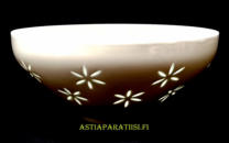 ARABIA, riisiposliini  1964 Kulho / malja ,Design:Friedl Holzer-Kjellberg,Halkaisija n.21,5 cm,Korkeus n.9,5 cm,2kpl, 185�/kpl