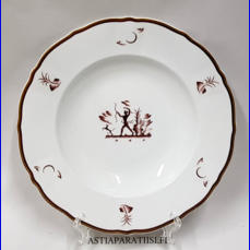ARABIA, Diana syv� ruokalautanen, Design: Einar Forseth,Valmistettu 1928-32,leveys n. 25 cm,5 kpl, 32 �/kpl ( Tuote nro 262R )