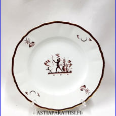ARABIA, Diana Salaattilautanen, Design: Einar Forseth,Valmistettu 1928-32,leveys n. 20,5 cm,2 kpl, 24 �/kpl ( Tuote nro 263R )