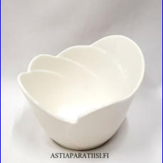 ARABIA, Tuuli, Murokulho / j�lkiruoka- / tarjoilukulho, valkoinen, Design:Helj� Liukko-Sundstr�m,Tuotannossa	1983-1993,Korkeus n. 8 cm, leveys n. 13 cm,4 kpl, 38 �/kpl ( Tuote nro 303R )
