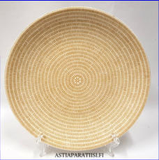 ARABIA,24h Avec alkuruokalautanen, Design: Heikki Orvola / Kati Tuominen-Niittyl�,Suunniteltu vuonna 1990,halkaisija.n.21 cm, 4 kpl,33�/kpl ( Tuote nro 305R )