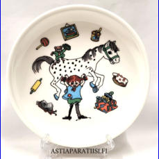 R�RSTRAND,Peppi Pitk�tossu lasten ruokalautanen,Design:Astrid Lingrgen ja Ingrid Vang Nyman, leveys n. 18,4 cm,0 kpl,  ( Tuote nro 310R )