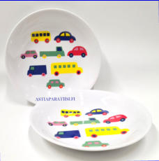 MARIMEKKO, BO BOO lautanen,Design:Katsuji Wakisaka,Suunnitteluvuosi 1975, halkaisija.n.19,8 cm,2 kpl,68�/kpl ( Tuote nro 357R )