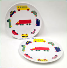 MARIMEKKO, BO BOO lautanen,Design:Katsuji Wakisaka,Suunnitteluvuosi 1975, halkaisija.n.20,8 cm,2 kpl,78�/kpl ( Tuote nro 358R )