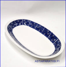 ARABIA, "Pitsi" Soikea lautanen,Design:Raija Uosikkinen,halkaisija.n.24cm X14cm cm, 1 kpl, 22�( Tuote nro 12R )