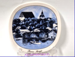 ARABIA, Vanha Porvoo sein�lautanen, Mitat Korkeus n. 12 cm, leveys n. 12 cm,1kpl.35�/kpl,( Tuote nro 260AM )