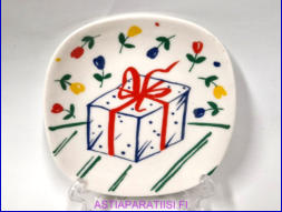 ARABIA,Cumulus 1992 Sein�lautanen,Design:Heikki Orvola, Mitat Korkeus n. 12 cm, leveys n. 12 cm,1kpl.20�/kpl,( Tuote nro 275AM )