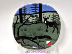 ARABIA,Iltarastit 2002 Sein�lautanen,Mitat Korkeus n. 12 cm, leveys n. 12 cm,0kpl.( Tuote nro 281AM )