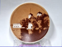 ARABIA,Savonlinna Sein�lautanen,Mitat Halkaisija,n. 12 cm,1kpl.22�/kpl,( Tuote nro 244AM )