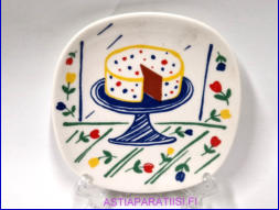 ARABIA,Cumulus 1991 Sein�lautanen,Design:Heikki Orvola, Mitat Korkeus n. 12 cm, leveys n. 12 cm,1kpl.20�/kpl,( Tuote nro 273AM )