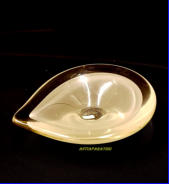 KUMELA, pieni  taidelasi kulho Design, Armando Jacobino,korkeus n.3,7 cm, leveys n. 10 cm x 8 cm,1kpl,70�
