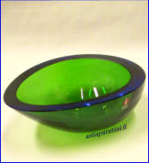 IITTALA, Pisara ,Design: Kerttu Nurminen,signeeraus Jaakko P�yry 1958- 1998,korkeus 5,9 cm, leveys 15,7 cm X 11,5 cm,1KPL,60�