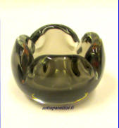 NUUTAJ�RVI, taidelasi Malja, pieni,Design:Jaakko Niemi,kork. n. 4,5 cm, 1kpl,55�
