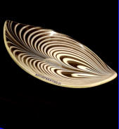 KUMELA, lasimalja, Design:Maija Carlson,1950-luvulta,korkeus n.5 cm, leveys n. 24,5 cm X 18 cm,1kpl,250�