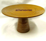 KUPITTAAN SAVI , kakkutarjotin Design:Piispa Henrik,halk. n. 26cm x kork.15,5, 1kpl, 100�/kpl